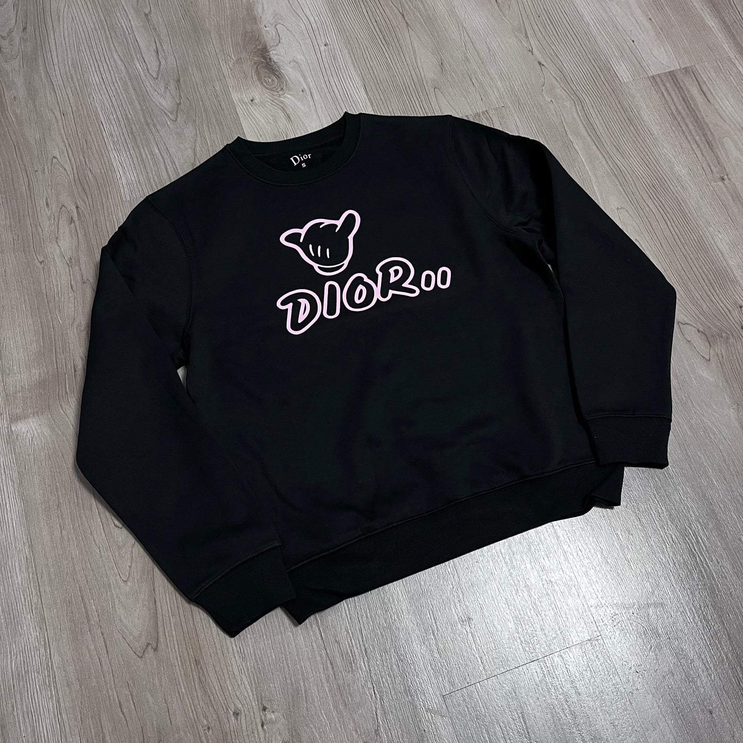 SUDADERA DIOR logo pink