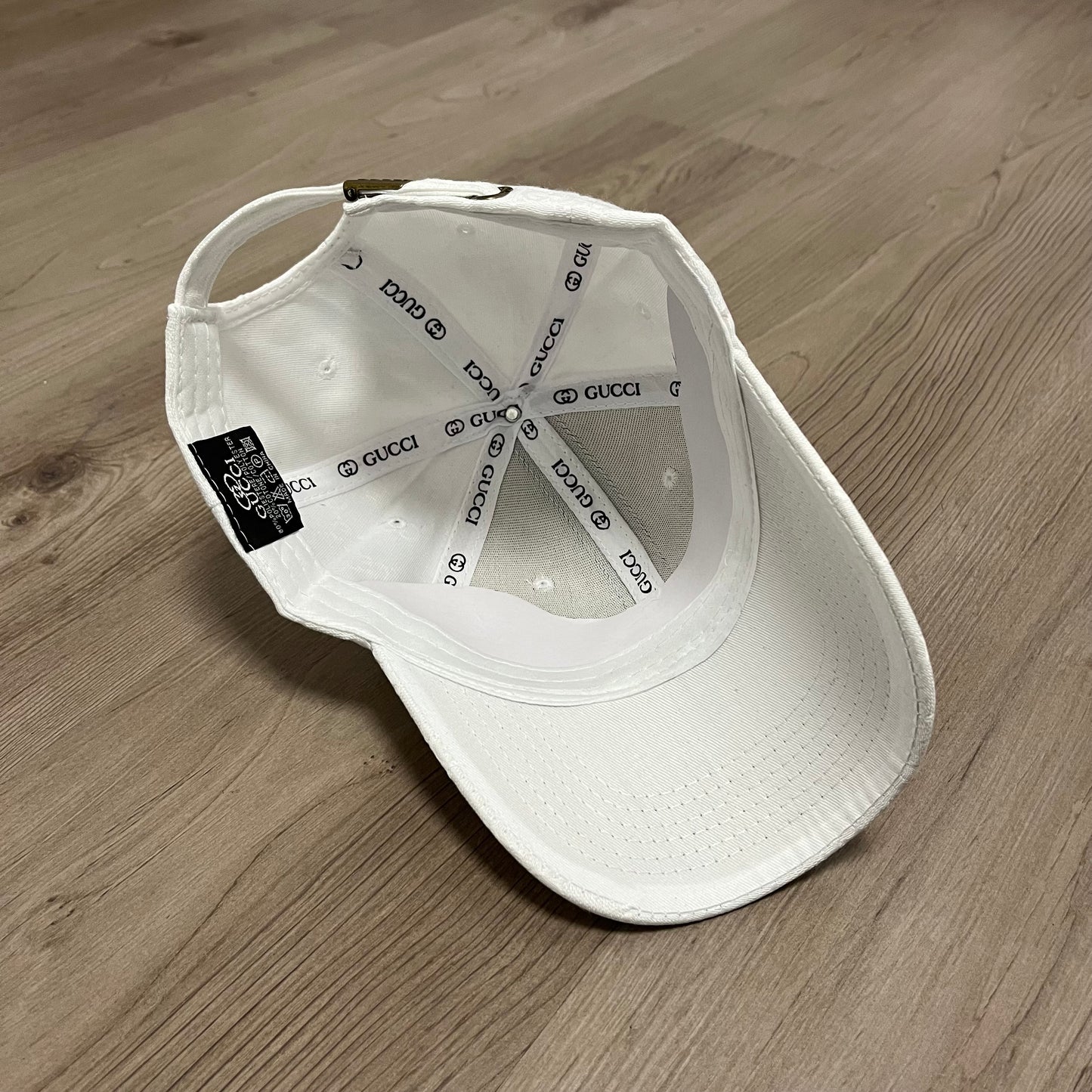 GORRA GUCC WHITE