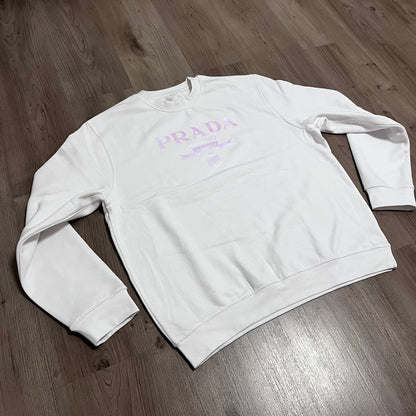 SUDADERA PRADA logo efecto HOLEOGRAFICO