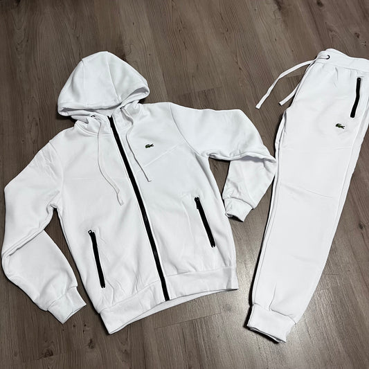Conjunto LACOSTE ALL WHITE