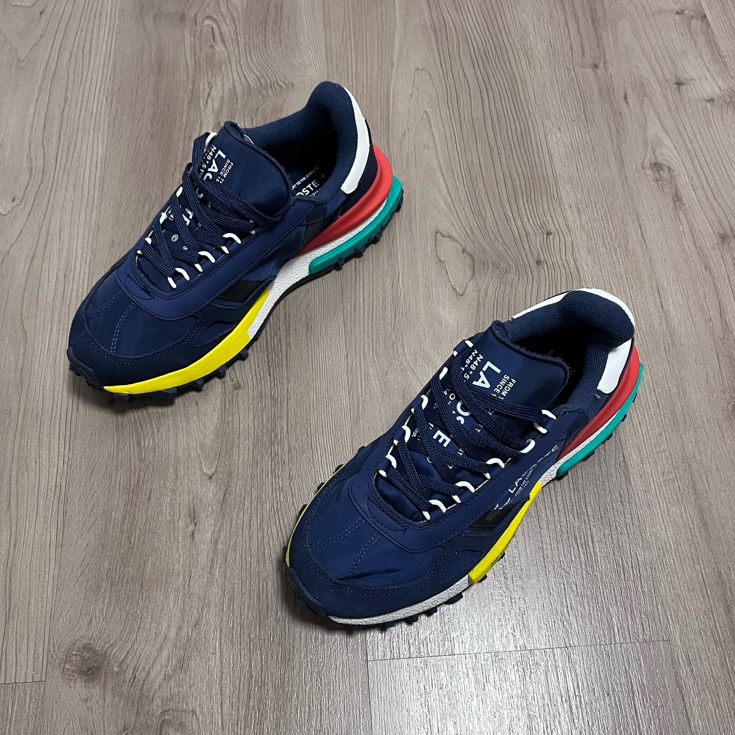 ZAPATILLAS LACOSTE AZUL MARINO♥️💛💚