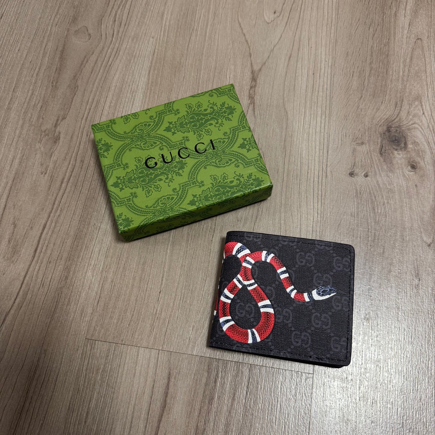 BILLETERA  BLACK GUCC SNAKE