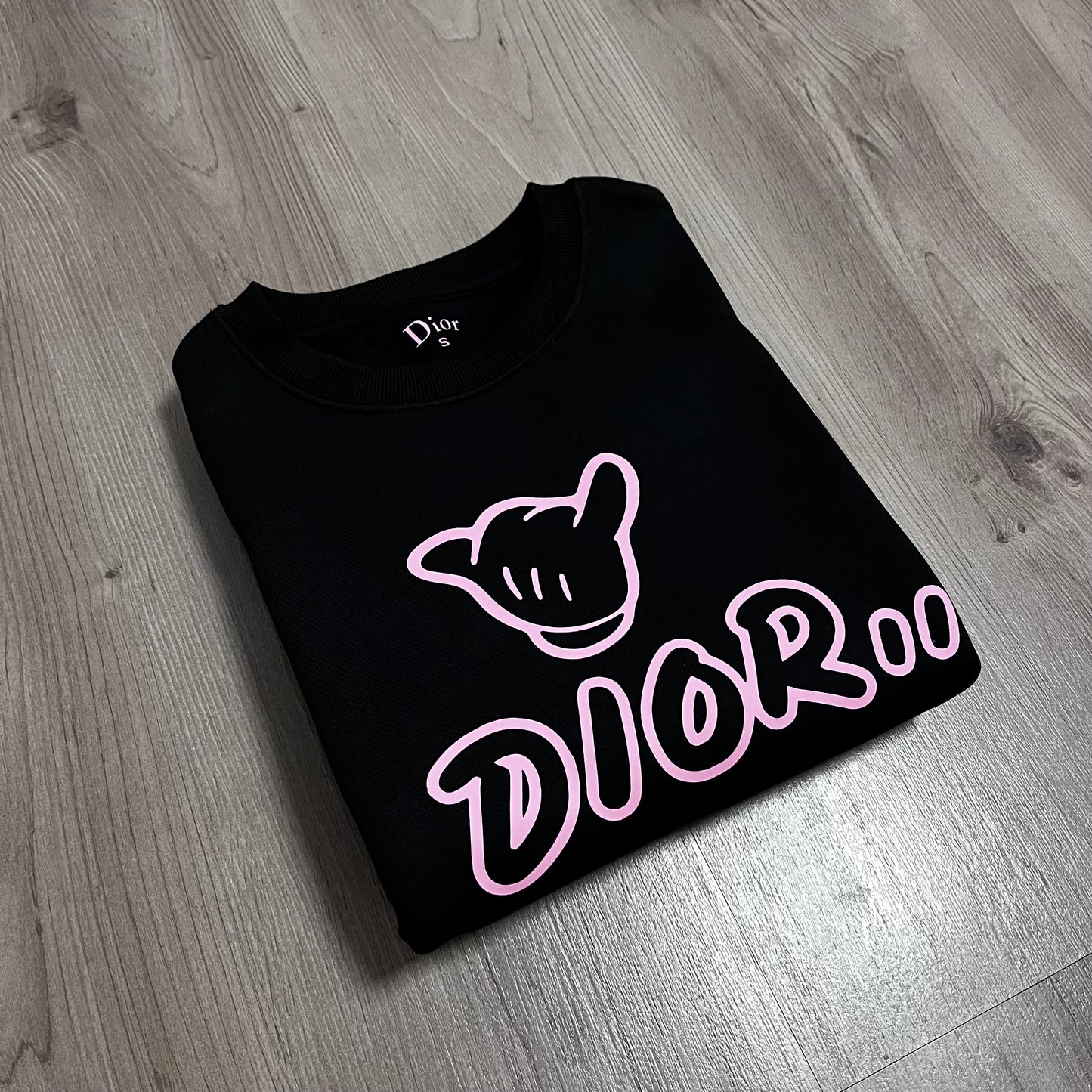 SUDADERA DIOR logo pink