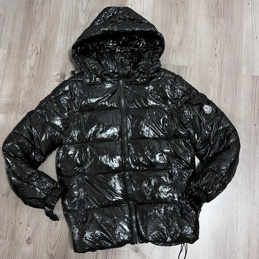 CHAQUETÓN BORDADO ACOLCHADO MONCLER ALL BLACK