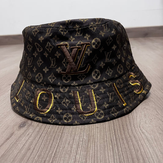 GORRO  LV MARRÓN/MARRON/DORADO