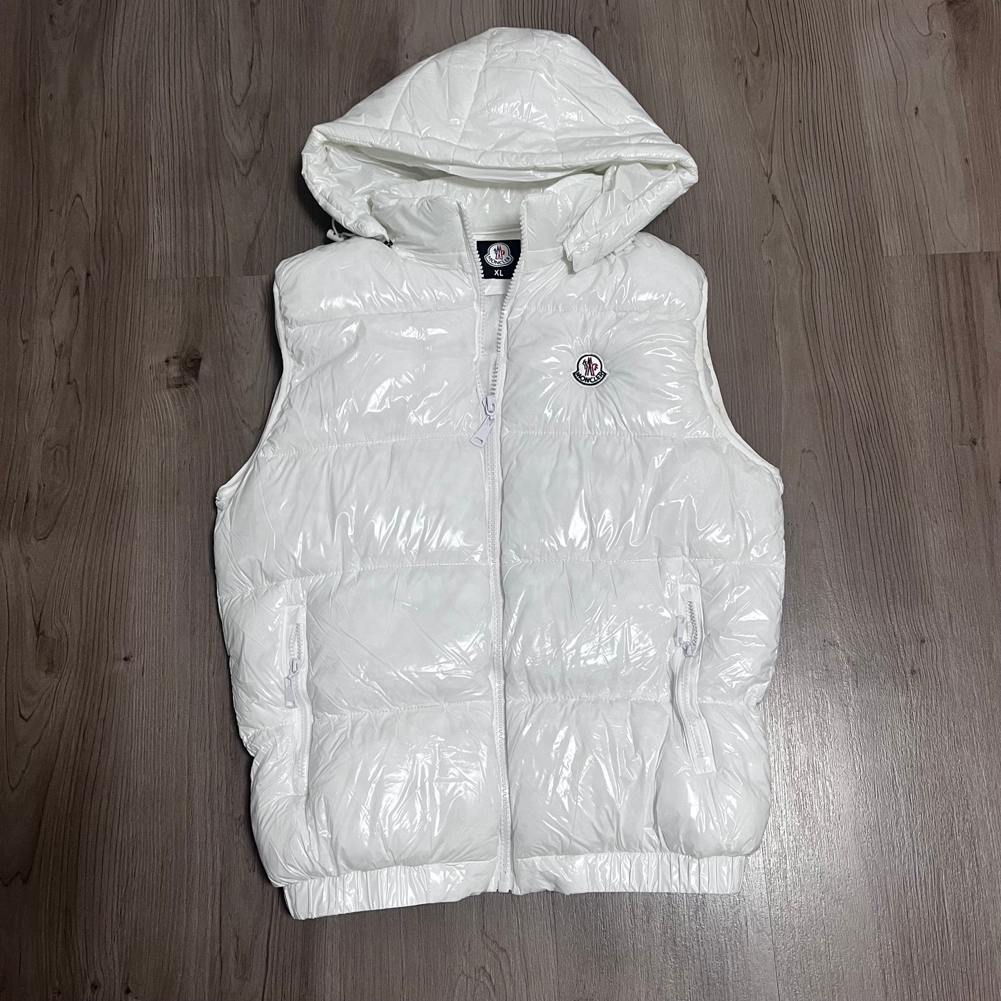 CHALECO ACOLCHADO MONCLER BLANCO