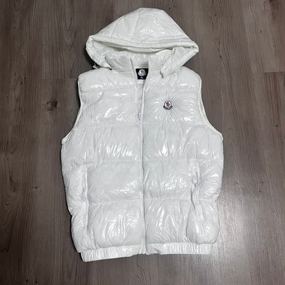 CHALECO ACOLCHADO MONCLER BLANCO