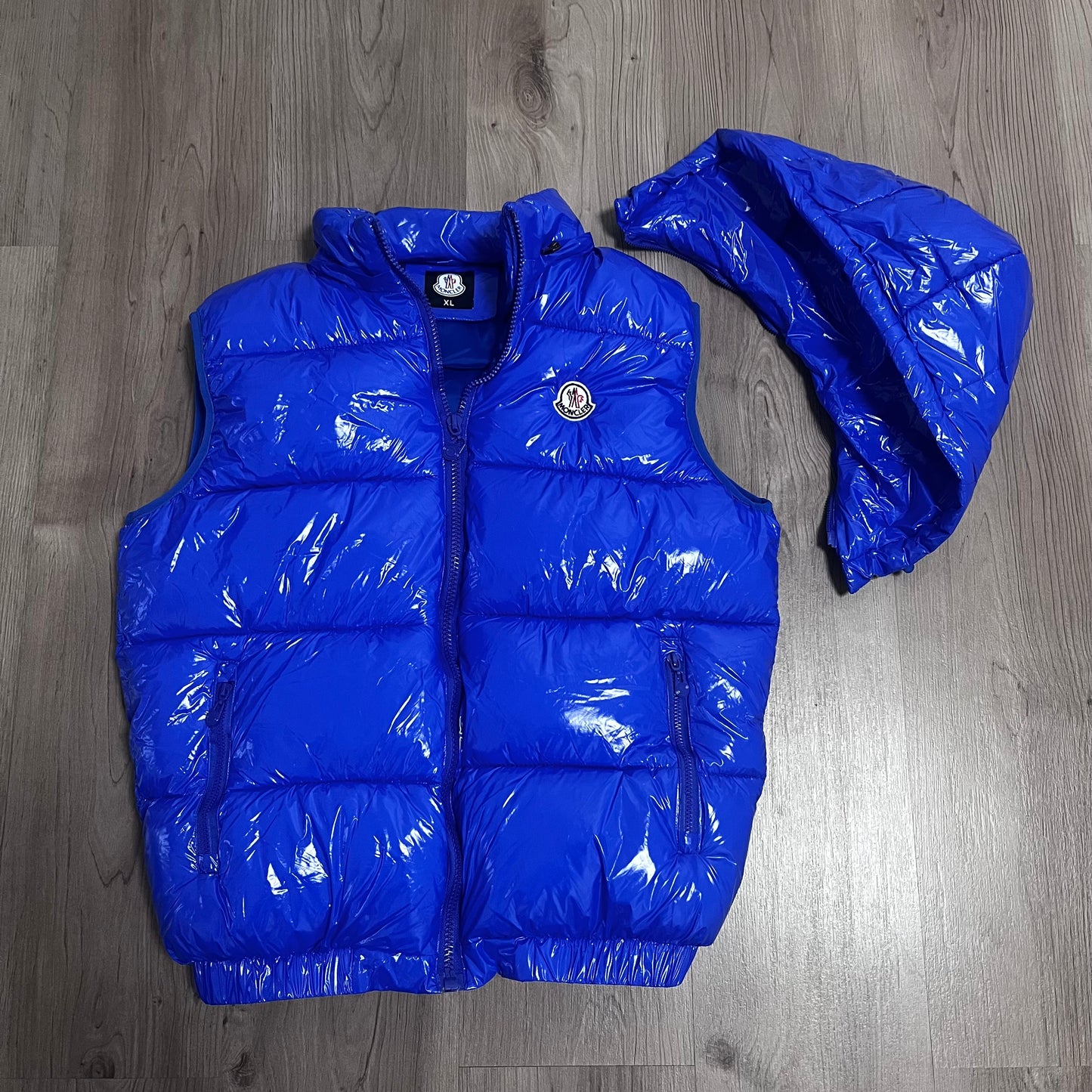 CHALECO ACOLCHADO MONCLER AZUL