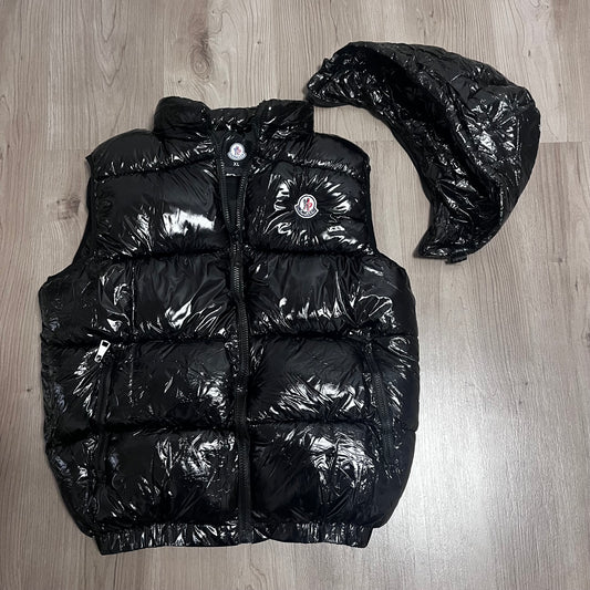 CHALECO ACOLCHADO MONCLER NEGRO