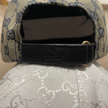 GORRA BEIG/BLUE MARINE GUCC LATERAL
