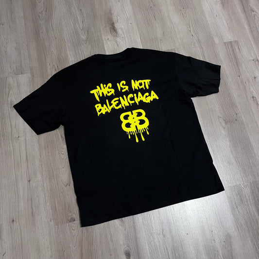 Camiseta OVERSIZE BALENCIAGA BB AMARILLO