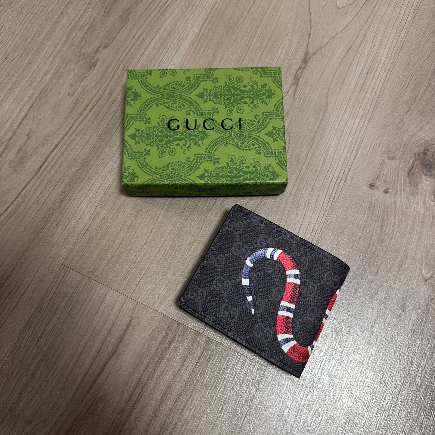 BILLETERA  BLACK GUCC SNAKE