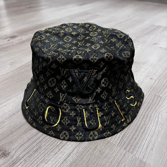 GORRO  LV NEGRO/NEGRO/DORADO